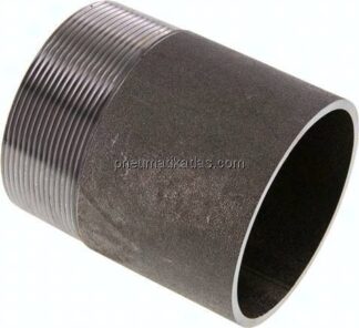 Anschweißnippel R 3"-100mm-88,9mm, ST 37, Stahl schwarz