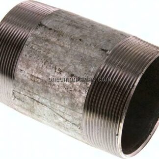 Rohrdoppelnippel R 3"-120mm, Stahlrohr ST 37 verzinkt