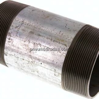 Rohrdoppelnippel R 3"-150mm, Stahlrohr ST 37 verzinkt