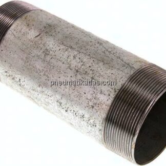 Rohrdoppelnippel R 3"-200mm, Stahlrohr ST 37 verzinkt