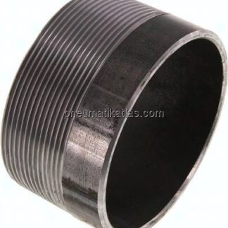 Anschweißnippel R 3"-50mm-88,9mm, ST 37, Stahl schwarz