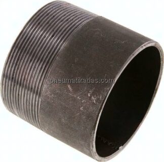 Anschweißnippel R 3"-80mm-88,9mm, ST 37, Stahl schwarz