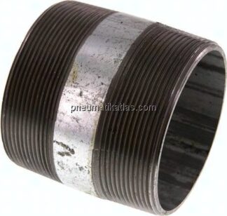 Rohrdoppelnippel R 3"-80mm, Stahlrohr ST 37 verzinkt