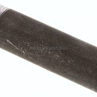 Anschweißnippel R 3/4"-100mm-26,9mm, ST 37, Stahl schwarz