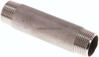 Rohrdoppelnippel R 3/4"-100mm, 1.4571