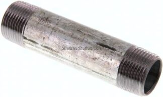 Rohrdoppelnippel R 3/4"-100mm, Stahlrohr ST 37 verzinkt