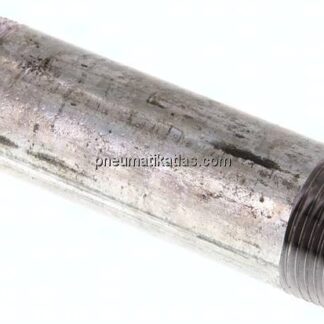 Rohrdoppelnippel R 3/4"-100mm, Stahlrohr ST 37 verzinkt