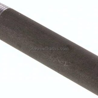 Anschweißnippel R 3/4"-120mm-26,9mm, ST 37, Stahl schwarz
