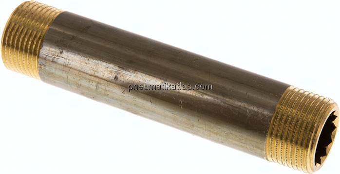 Rohrdoppelnippel G 3/4"-120mm, Messing