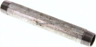 Rohrdoppelnippel R 3/4"-180mm, Stahlrohr ST 37 verzinkt