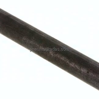 Anschweißnippel R 3/4"-200mm-26,9mm, ST 37, Stahl schwarz