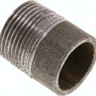 Anschweißnippel R 3/4"-30mm-26,9mm, ST 37, Stahl schwarz