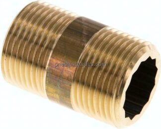 Rohrdoppelnippel G 3/4"-40mm, Messing