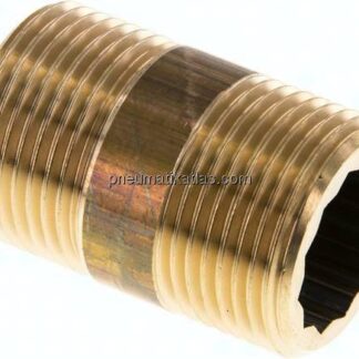 Rohrdoppelnippel G 3/4"-40mm, Messing