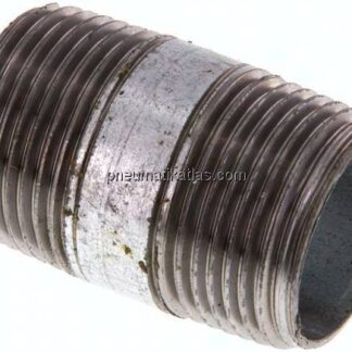 Rohrdoppelnippel R 3/4"-40mm, Stahlrohr ST 37 verzinkt