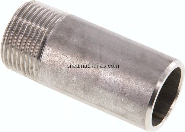 Anschweißnippel R 3/4"-60mm-26,9mm, 1.4571