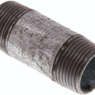 Rohrdoppelnippel R 3/4"-60mm, Stahlrohr ST 37 verzinkt