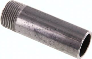 Anschweißnippel R 3/4"-80mm-26,9mm, ST 37, Stahl schwarz