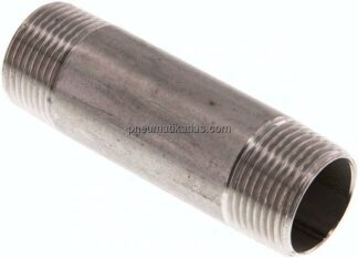 Rohrdoppelnippel R 3/4"-80mm, 1.4571