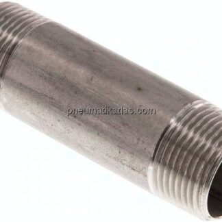 Rohrdoppelnippel R 3/4"-80mm, 1.4571