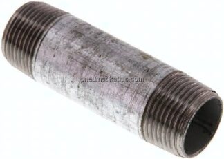Rohrdoppelnippel R 3/4"-80mm, Stahlrohr ST 37 verzinkt