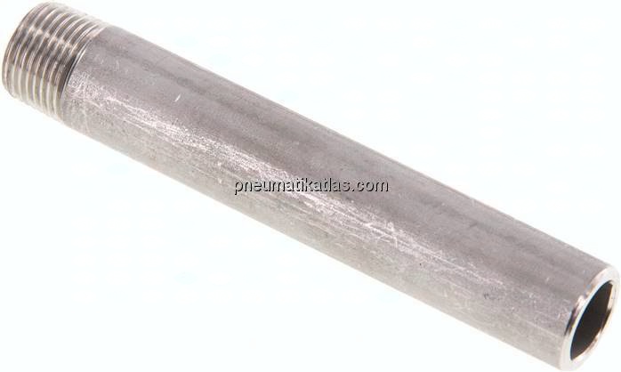 Anschweißnippel R 3/8"-100mm-17,2mm, 1.4571
