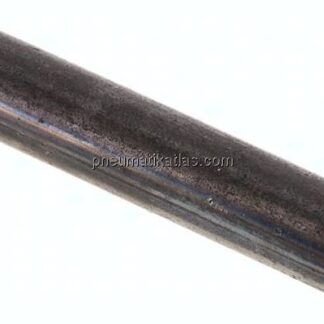 Anschweißnippel R 3/8"-100mm-17,2mm, ST 37, Stahl schwarz