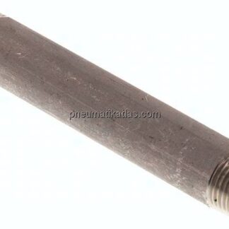 Rohrdoppelnippel R 3/8"-100mm, 1.4571