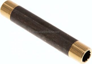 Rohrdoppelnippel G 3/8"-100mm, Messing