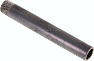 Anschweißnippel R 3/8"-120mm-17,2mm, ST 37, Stahl schwarz