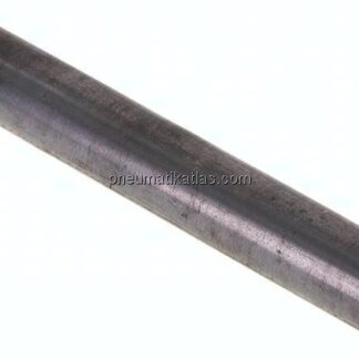 Anschweißnippel R 3/8"-120mm-17,2mm, ST 37, Stahl schwarz