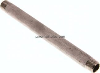 Rohrdoppelnippel R 3/8"-180mm, 1.4571