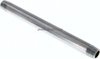 Rohrdoppelnippel R 3/8"-180mm, Stahlrohr ST 37 verzinkt