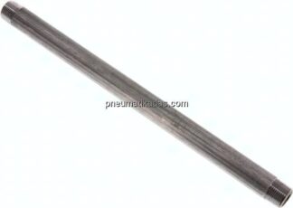 Rohrdoppelnippel R 3/8"-250mm, Stahlrohr ST 37 verzinkt
