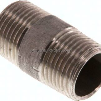 Rohrdoppelnippel R 3/8"-30mm, 1.4571