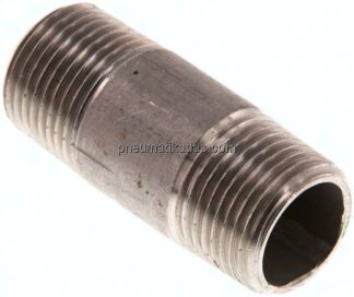 Rohrdoppelnippel R 3/8"-40mm, 1.4571