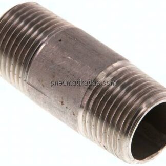 Rohrdoppelnippel R 3/8"-40mm, 1.4571