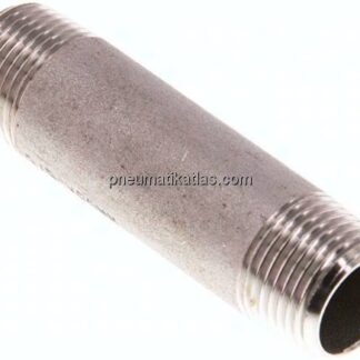 Rohrdoppelnippel R 3/8"-60mm, 1.4571