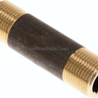 Rohrdoppelnippel G 3/8"-60mm, Messing