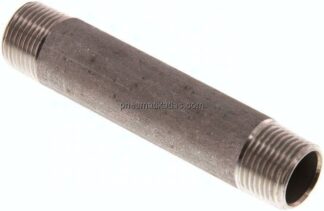Rohrdoppelnippel R 3/8"-80mm, 1.4571