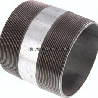 Rohrdoppelnippel R 4"-100mm, Stahlrohr ST 37 verzinkt