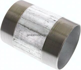 Rohrdoppelnippel R 4"-150mm, Stahlrohr ST 37 verzinkt