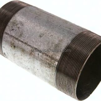 Rohrdoppelnippel R 4"-200mm, Stahlrohr ST 37 verzinkt