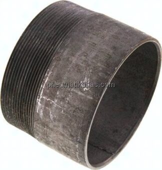 Anschweißnippel R 4"-80mm-114,3mm, ST 37, Stahl schwarz
