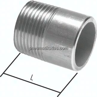 Anschweißnippel R 3/8"-350mm-17,2mm, 1.4571