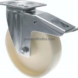 Kunststoffrolle, 150mm, Lenkrolle mit Totalfeststeller