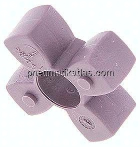 ROTEX-Zahnkranz, Gr. 14 (30 mm), Shore 98 A (violett (vormals rot))