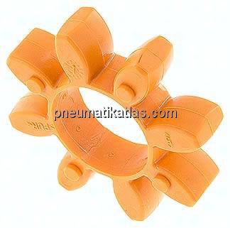 ROTEX-Zahnkranz, Gr. 38 (80 mm), Shore 92 A (orange (vormals gelb))