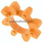 ROTEX-Zahnkranz, Gr. 55 (120 mm), Shore 92 A (orange (vormals gelb))