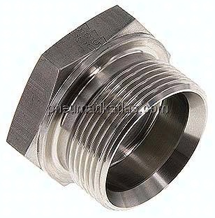 Verschlussverschraubung, 60° Kegel G 1-1/2", V4A